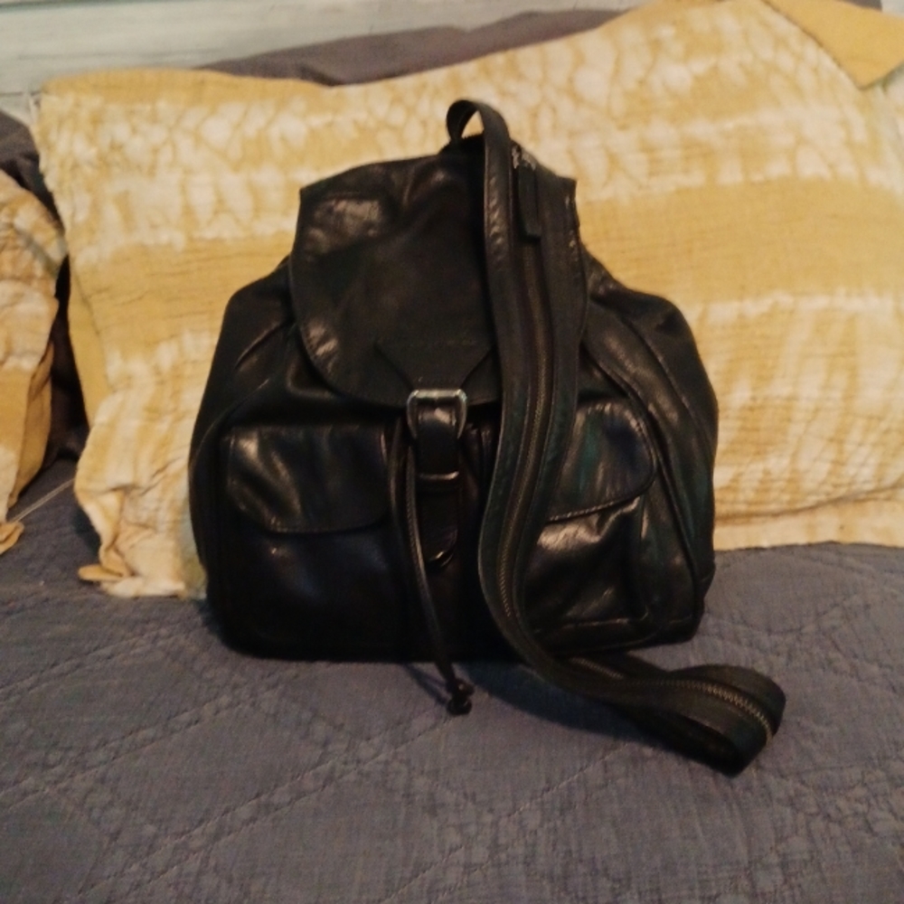 Authentic Trask Soft Durable Leather Backpack - image 1